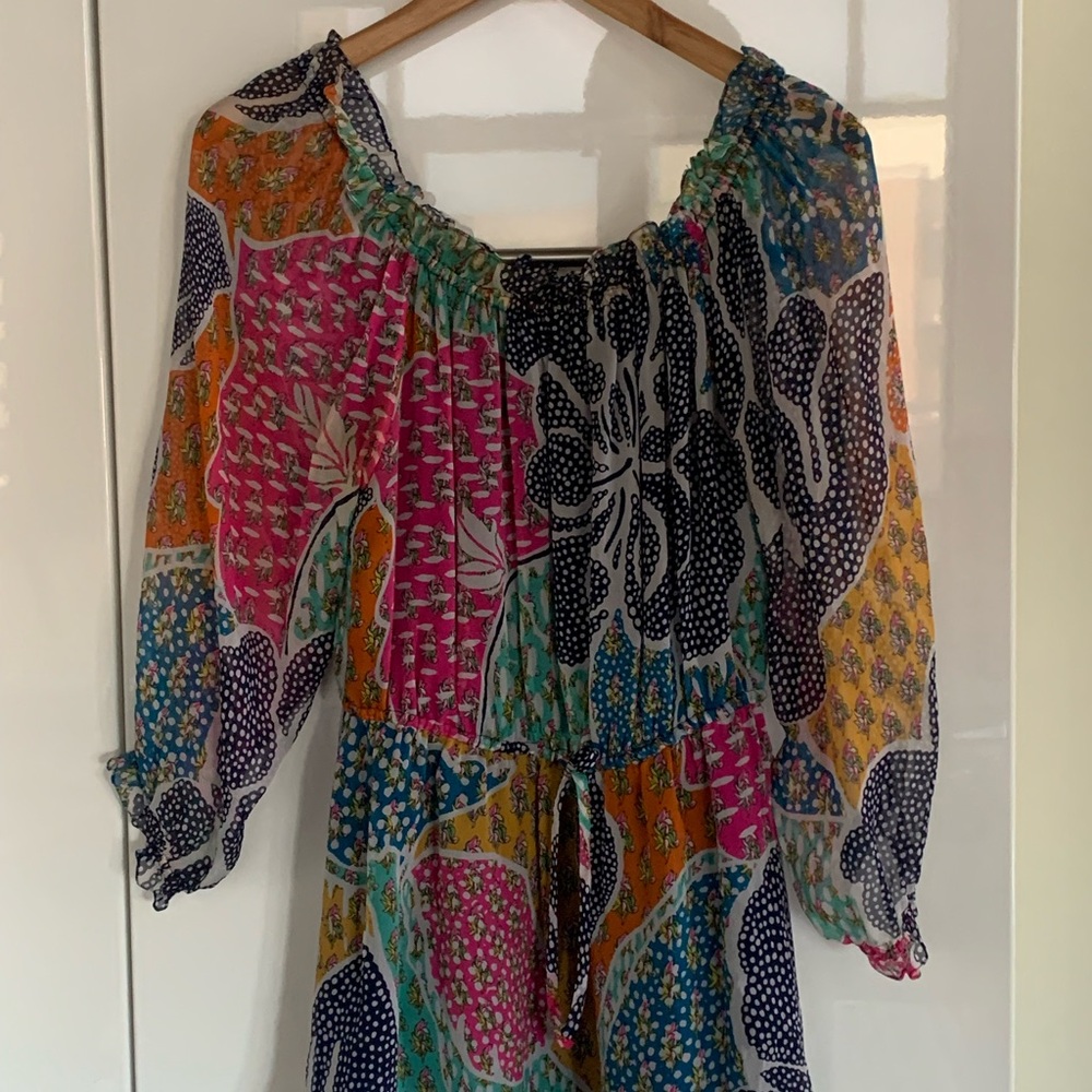 Diane Von Furstenberg Multicolor Floral Blouse
